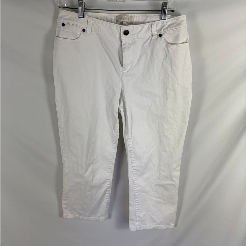 Talbots Curvy White Capri Pants Size 10P